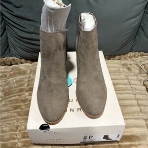 LC Lauren Conrad Women's Taupe Ankle Booties SZ 7 $25